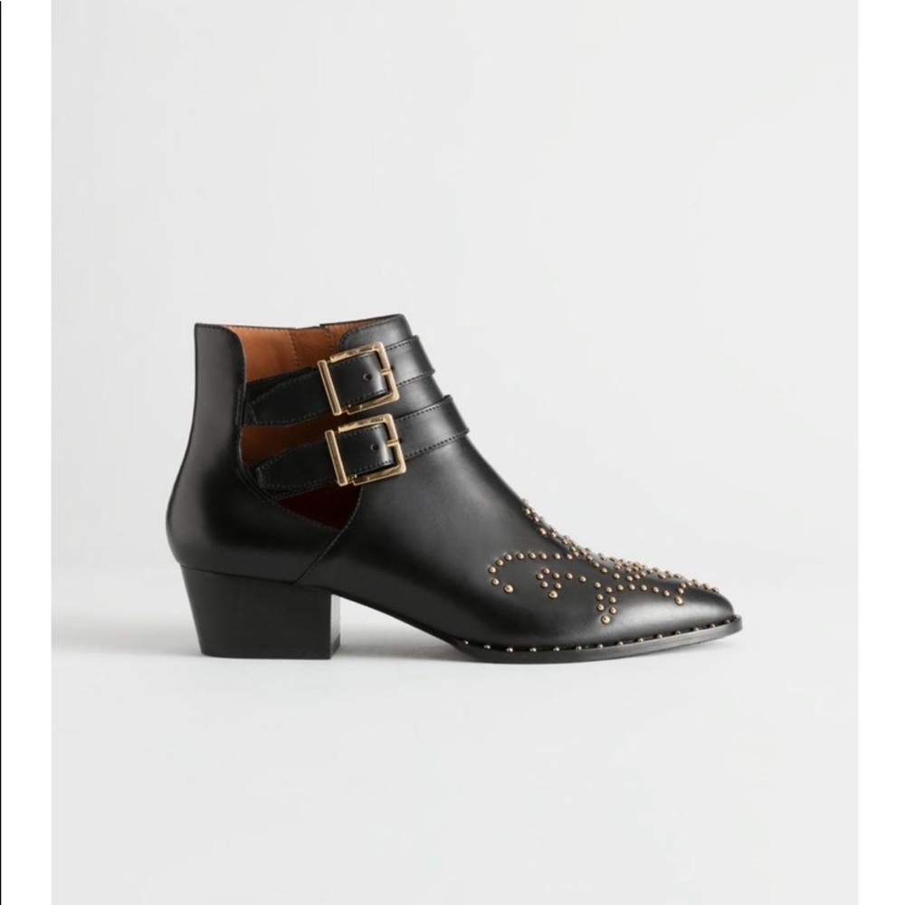 Gold buckled boots & Other Stories. Brand New!